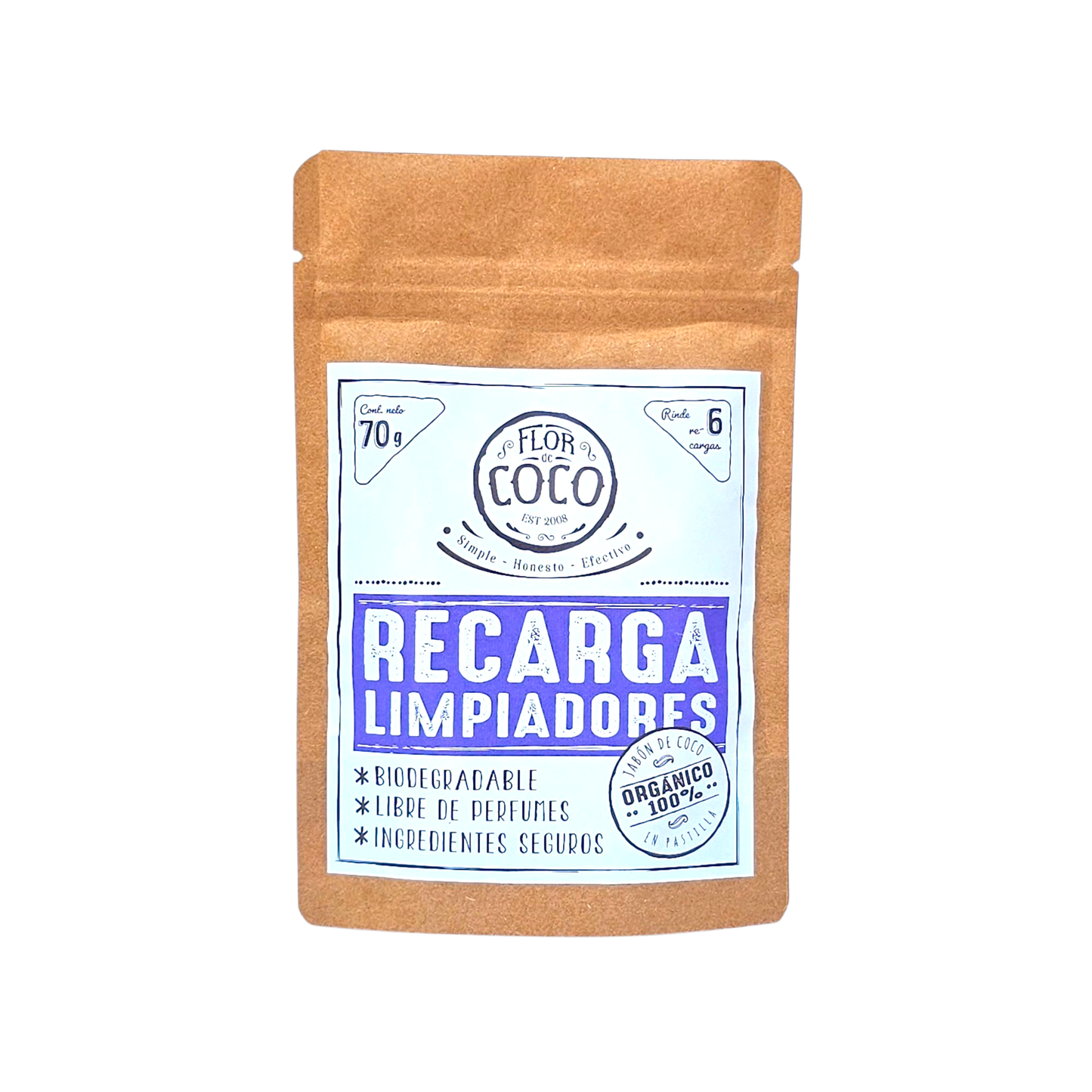 6 RECARGAS para Limpiadores Orgánicos