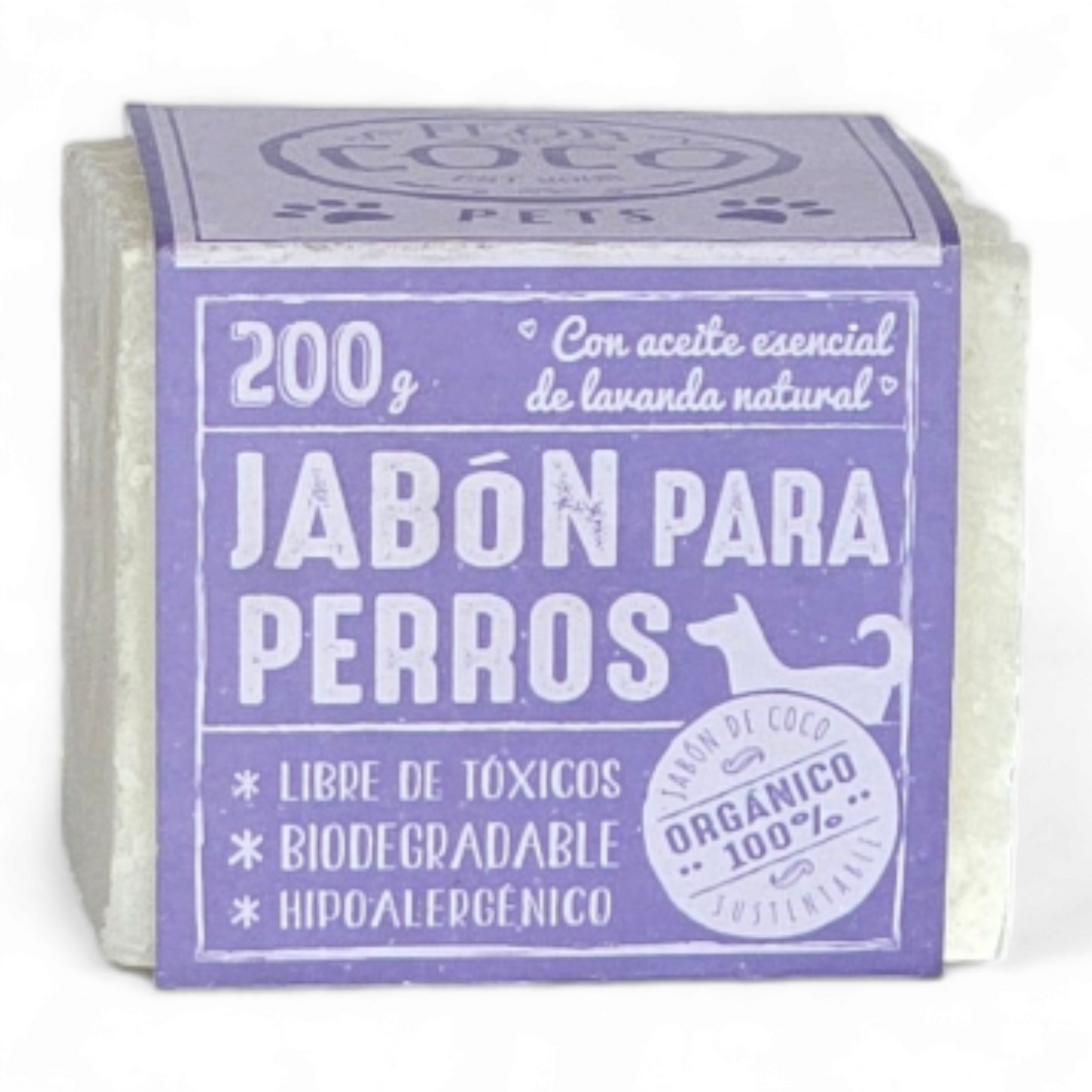 Jabón para Perros Orgánico (lavanda)