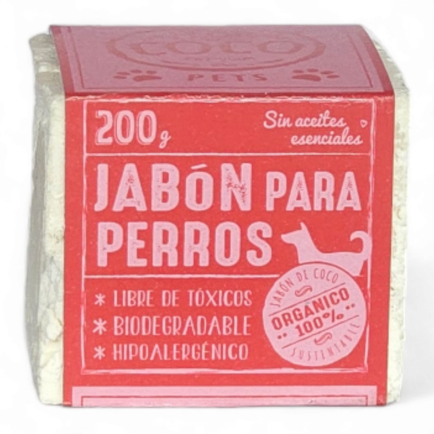 Jabón para Perros Orgánico (sin aceites esenciales)