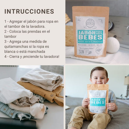 Jabón para Ropa de Bebé 250g