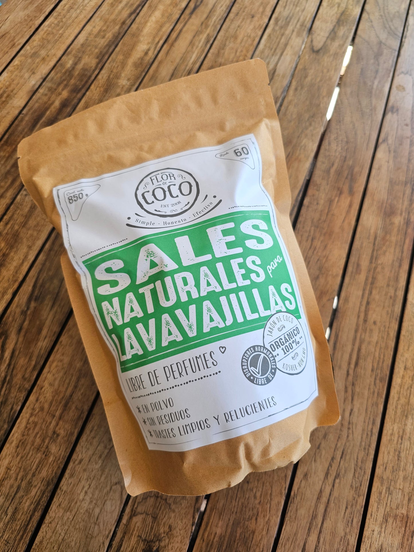 Sales para Lavavajillas Natural