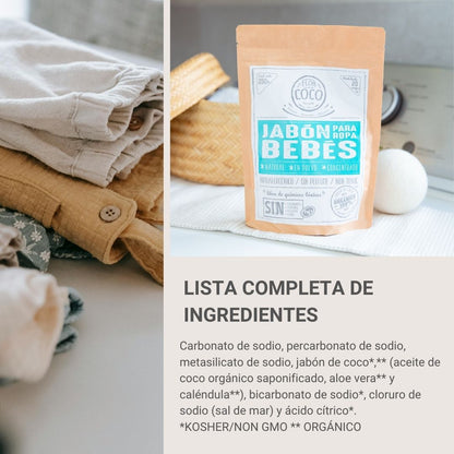 Jabón para Ropa de Bebé 250g