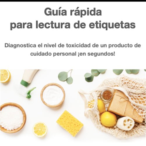 Guía Rápida para Lectura de Etiquetas de Productos de Cuidado Personal