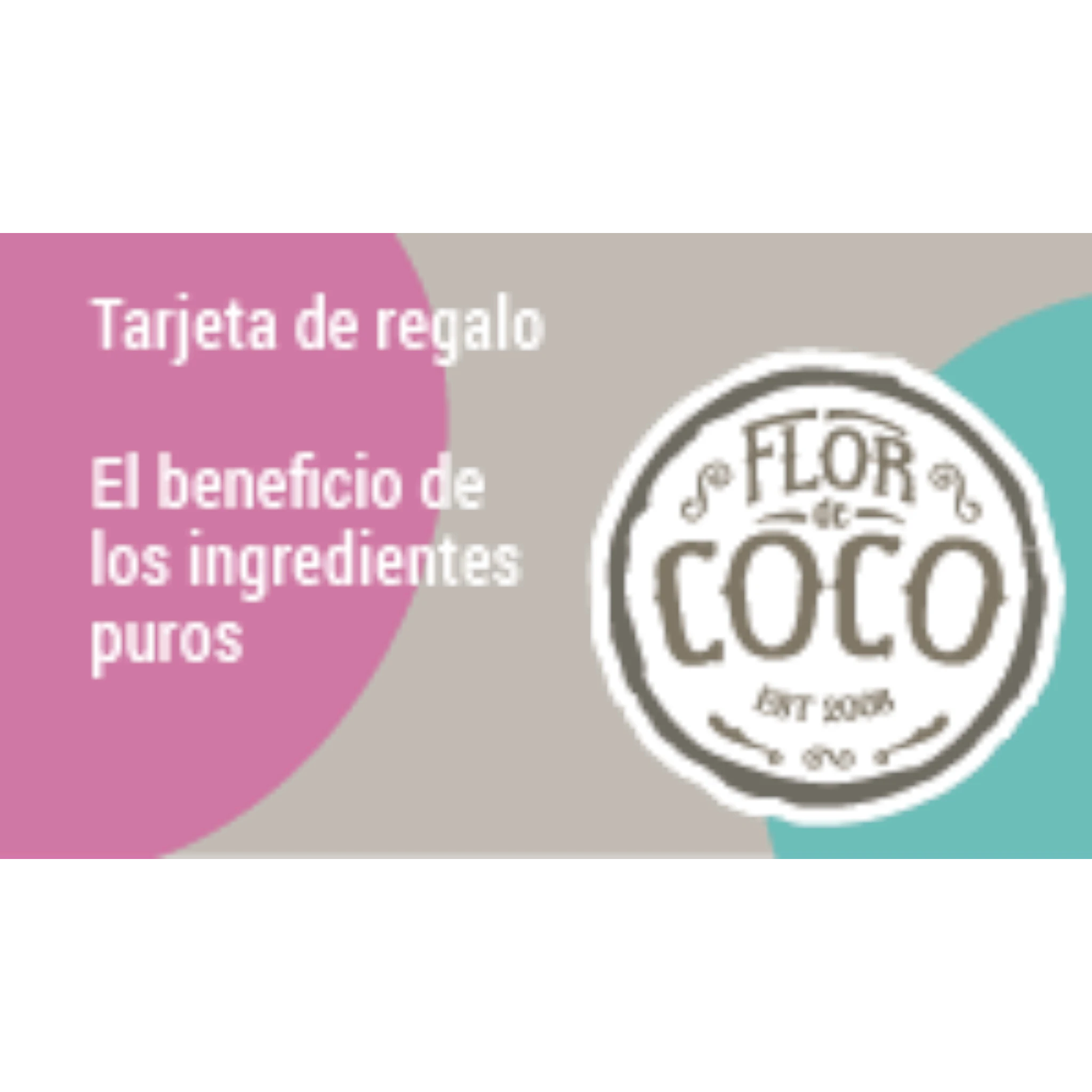 Tarjeta de regalo FLOR DE COCO