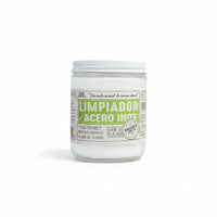 Flor de Coco natural multi-purpose cleaner paste for stainless steel with orange essential oil. Eco-friendly, hypoallergenic, non-toxic.
